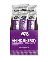 Optimum Nutrition Essential Amino Energy Individual Packs, Concord Grape, Keto Friendly BCAAs