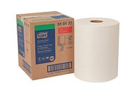 Tork 510137 Cleaning Cloth, Centerfeed, 1-Ply, 12.6" Width x 416.6' Length, 9.84" Roll Diameter, White (Case of 1 Roll)