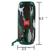 RiderTech 117 Bluetooth Speaker Portable Waterproof Outdoor Wireless Speakers Enhanced Bass, Built in Mic, TF Card, Auto Off, FM Radio for Beach, Shower & Home (Camo)