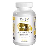 Dr J's Natural Simple Fat Burner Capsules for Women and Men | Lose Weight Fast with Appetite Suppressant, Metabolism Support, Endurance & Energy Booster | Diet Pills 60ct