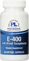 Progressive Labs E-400 with Mixed Tocopherols Supplement, 90 Count