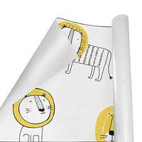Gift Wrapping Paper Roll Cartoon Cute Lion for Birthday,Holiday,Wedding,Baby Shower Gift Wrap - 3Rolls - 58inch x 23inch Per Roll