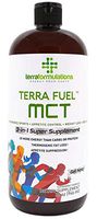 Terra Fuel MCT Oil, 70% C8 Caprylic Acid, 2X More Efficient, Best Value Amazon, 3-in-1 Ketogenic Supplement, Proven for Endurance Sports, Appetite Control, Weight Loss, 30% C10 capric 32 oz