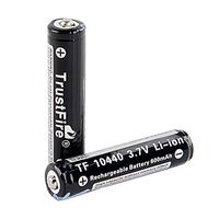 TrustFire 10440 Button Top Rechargeable Batteries 3.7V 600mAh for Flashlight 【2pcs Included】