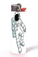 Astronaut Costume Image Design Print Artwork Pattern 2 Pack Vinyl Decal Wrap Skin Stickers by Trendy Accessories for Bic Lighters