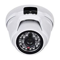 Eversecu 2.4MP (HD-TVI/AHD/CVI/Analog) 4-in-1 1080P CMOS Outdoor Metal Dome Camera, Day Night Vision Security IR Analog Camera, Vandalproof Dome Camera for Home Video Surveillance