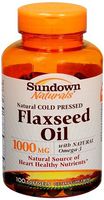 FLAXSEED OIL SFGL 1000MG SDWN 100