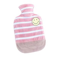 1000mL Winter Handwarmer Pocket Cute Hot-Water Bottle Water Bag Stripe Pink