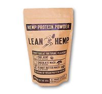 Peanut Butter Maca Hemp Protein Powder by Lean Hemp – Organic, Vegan, Hi-Fiber – 50% Protein