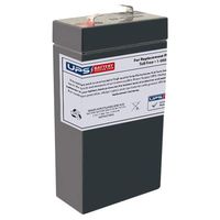 Unicell TLA638 6V 3.8Ah Replacement Battery with F1 Terminal