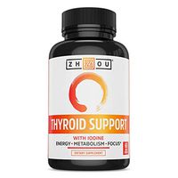 Zhou Nutrition Thyroid Support Complex with Iodine - Energy, Metabolism & Focus Formula - Vegetarian, Soy & Gluten Free - 'Feel Like Your Old Self Again'