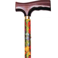 Adjustable Travel Folding Cane - Summer Garden