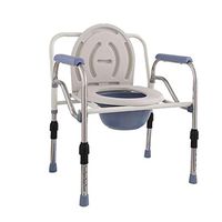 Vei Jie Outdoor Beach Lounge Chair, Elderly Bathroom Toilet Commode, Toilet Pregnant Women Disabled Bathroom Shower Chair, Toilet Seat (51cmX41cmX55/65cm) db