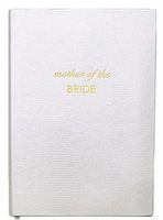 Sloane Stationery Mother of the Bride A5 Gold Edged Embossed Unlined Notebook, White