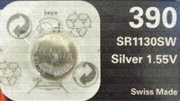 One (1) X Renata 390 Sr1130Sw Sb-Au Silver Oxide Watch Battery 1.55V Blister Packed