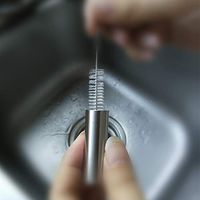 Medical Grade Stainless Steel Pill Fob with 2 Cleaner Brushes and 2 Sealing Rings Emergency Aspirin Waterproof Keychain Pill Holder(Diameter - 0.59" x Height 1.96")