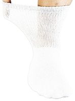 Basico Mens Physicians Choice 12pairs Diabetic Socks Crew White