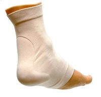 Achilles Heel Protection Elastic Gel Pad Sock (Pair) from Atlas Biomechanics, for Haglund's (Pump Bump) (Small/Medium)