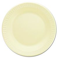 Dart 9PHQR 9 in Honey Laminated Foam Plate (Case of 500)