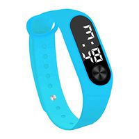 Mens Watches,Fxbar Fashion Digital LED Sports Watch Unisex Silicone Band Wrist Watches Simple Bracelet Watches(Sky Blue)