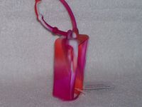 Bath and Body Works Pocketbac Holder Pink Orange White Swirl