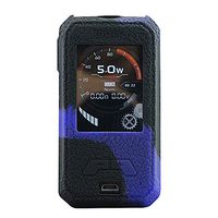 DSC-Mart Texture Case for SMOANT CHARON Mini 225W TC MOD Protective Silicone Skin Rubber Cover Sleeve Wrap Gel (Blackpurple)