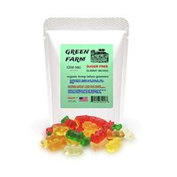 Gummy Bears,Sugar Free,1200 mg,Premium Organic Hemp Infused Gummies,40 Count, 30 mg Each, THC Free