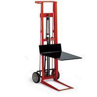Wesco 260002 Steel Frame 2 Wheeled Hydraulic Pedalift, 750-lb. Capacity, 54" Lift Height, 22" Length x 22" Width Platform