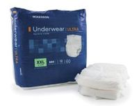 MCK38773100 - Adult Absorbent Underwear McKesson Ultra Pull On 2X-Large Disposable Heavy Absorbency