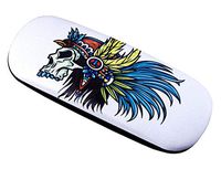 Indian Style Glasses Case Protective Holder Hard Leather Eyeglasses Case - 06