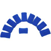 HEALIFTY Finger Sleeves Thumb Braces Support Compression Finger Protector 10 Pcs(Blue)