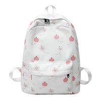 Putars Women's Bag Backpack Bag Fruit Print Travel Large Capacity Middle Student Bag