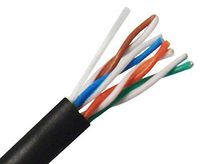 CAT5E Ethernet Cable, Indoor/Outdoor Unshielded, CMX/CMR Rated, 24 AWG