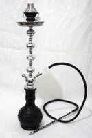 BLACK Hookah Shisha Pipe Set 28" MIDNIGHT HOUR Hooka Sheesha Nargila w/ 73" Hose