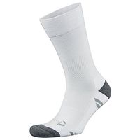 Foot Zen Unisex Diabetic Comfort Crew Sock (White, Large)