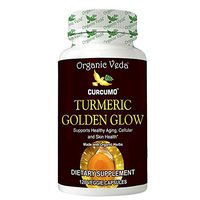 Turmeric Golden Glow Capsules 120 Count, Turmeric Supplement for Skin Health
