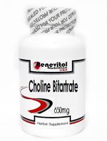 Choline Bitartrate 650mg 200 Capsules ~ Renevitol