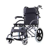 Wen long shop Folding Wheelchair Portable Fully Reclining Propelled Wheelchair with Lapbelt Lightweight Mobility Device for Elderly, Handicapped, and Disabled Users,only 11.5kg