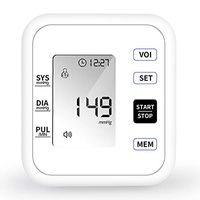 XGuang Home Precision Measuring Instrument Fully Automatic Upper Arm Blood Pressure Monitor-White-Voice