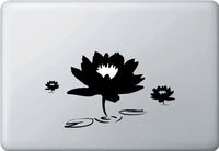 Lotus Plant Silhouette Macbook Symbol Keypad Iphone Apple Ipad Decal Skin Sticker Laptop