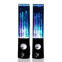 Eutuxia Colorful LED Dancing Water Speaker. Compatible w/All Music Player, Computer, Laptop, Smartphone, Android, iPhone, iPod & More. Enjoy Listening to Music w/Fountain Speakers. [3.5mm / Black]