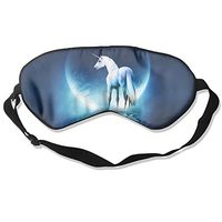 Unicorn Walking On Galaxy Road Toward The Moon 99% Eyeshade Blinders Sleeping Eye Patch Eye Mask Blindfold For Travel Insomnia Meditation