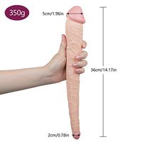 Beginner Ð'īLdŏ Massager Portable Toy 14.17 Inch Double Head Ultra-Soft Waterproof Personal Silicone Relax Handheld Massager