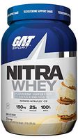 GAT Sport Nitra Whey Testosterone Support Shake, Vanilla Ice Cream, 23 Servings