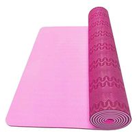 fublousRR5 Yoga Mat Eco-Friendly Anti-Slip Body Building Fitness Exercise Pilates Yoga Mat Cushion Rose Red
