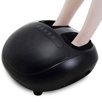 DONGBALA Foot Massager, Electric Plantar Deep Kneading with Heat and Air Compression for Relieve Foot Pain and Fatigue Improve Sleep and Blood Circulation Gifts for Men/Women/Parents(Black)