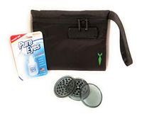 Discreet Smell Proof Bag with Lock Includes PureEyes Redness Relief and Herb Grinder Portable Odor Proof Case for Dry Goods and Herbs