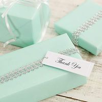 Wilton Rectangular Wedding Favor and Party Favor Gift Tags, 80 pc, 2.75" L x 1" W