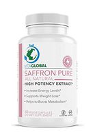Saffron Pure All Natural | High Potency Extract | Increase Energy Levels | Supports Weight Loss | Helps to Boost Metabolism | 60 Veggie Capsules