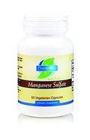 Priority One Vitamins Manganese Sulfate 60 Vegetarian Capsules - Essential Mineral - Healthy Nervous System.*